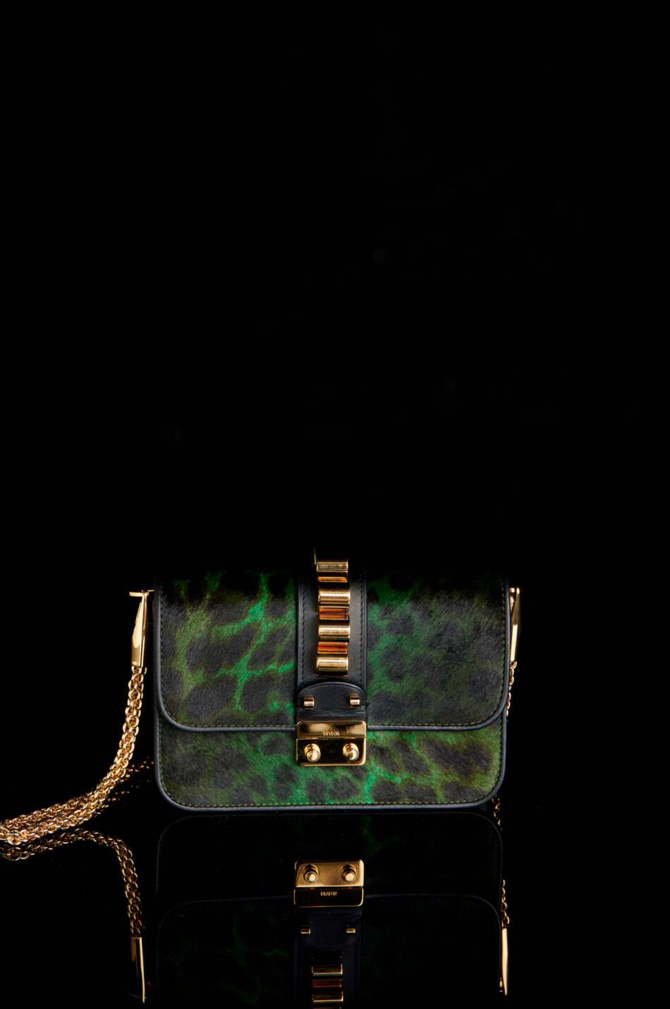 milan divlos bag emerald leopard