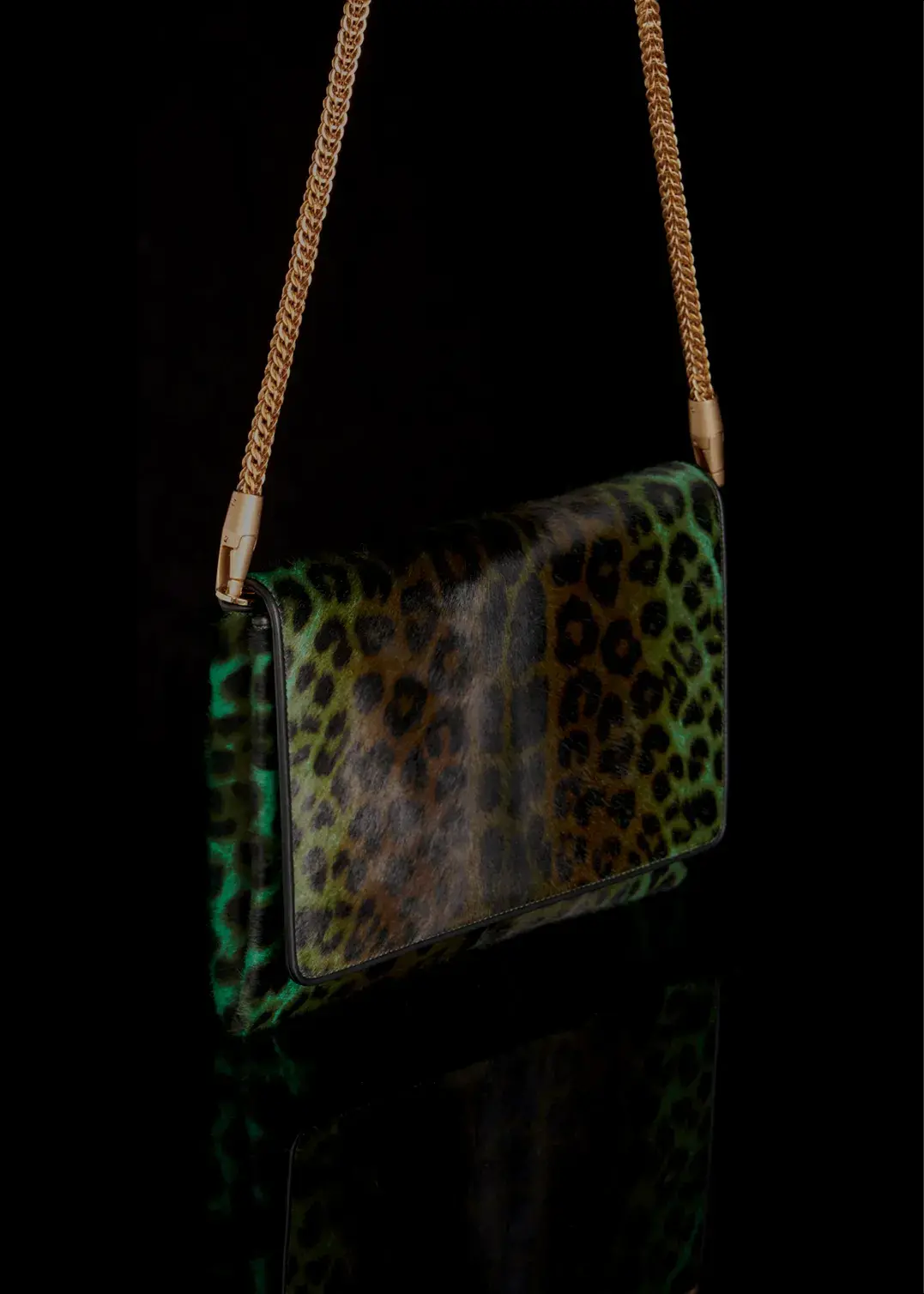 porto cervo divlos bag emerald leopard