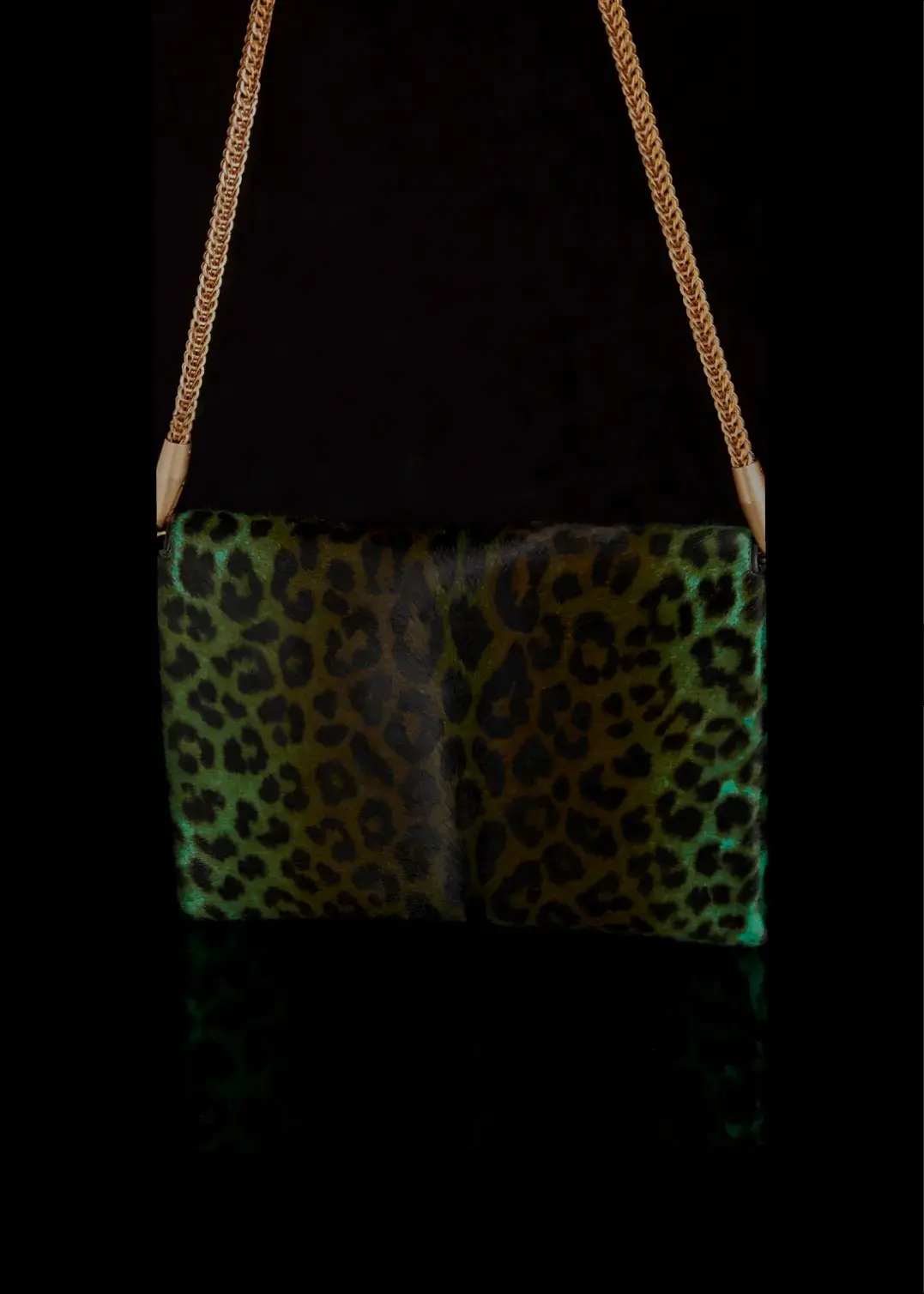 porto cervo divlos bag emerald leopard