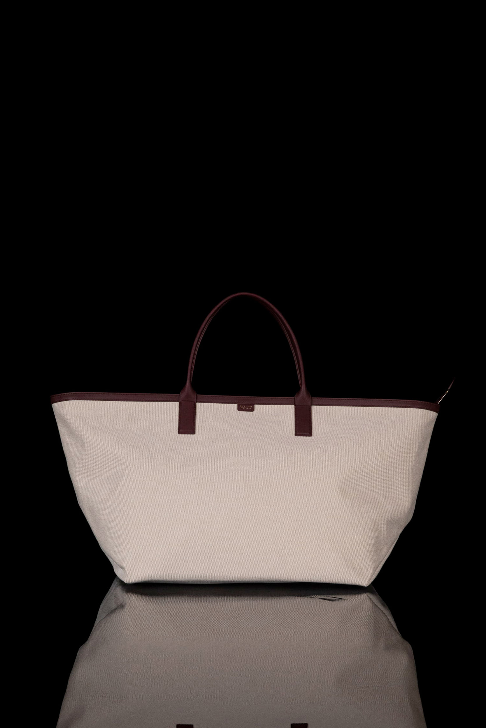 Gstaad Canvas Bag XL Bordeaux Soft Napa